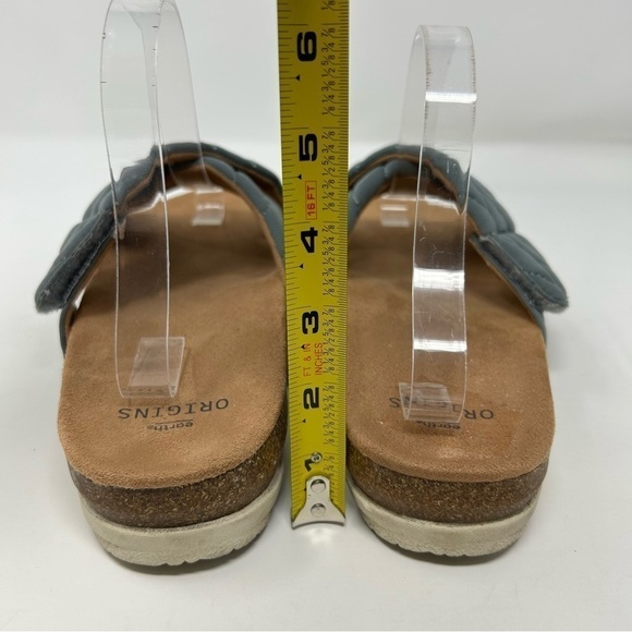 Earth Origins Oceana Blue Gray Slip On Puffy Pillow Textured Sandals Size 10 W - Picture 8 of 11
